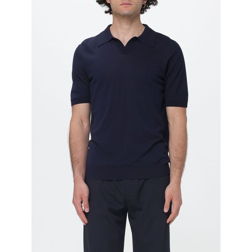 Roberto Collina Polo Shirt Men Blue